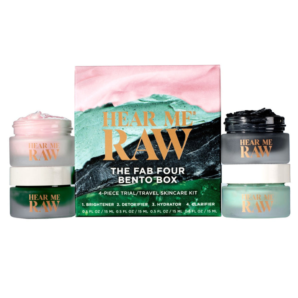 The Fab Four Bento Box - All 4 Hear Me Raw skin care treatments